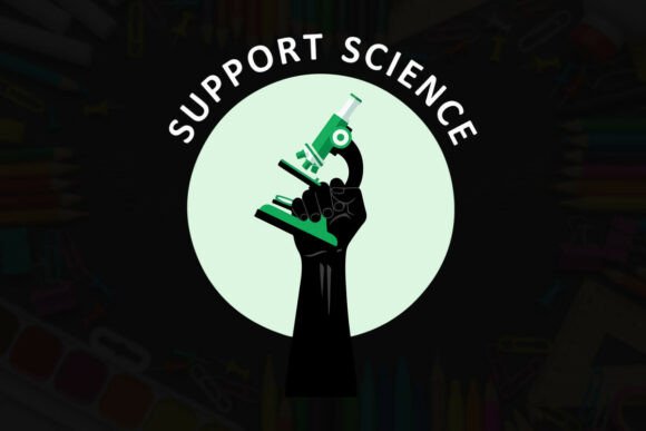 Celebrating Educators with Support Science Fist