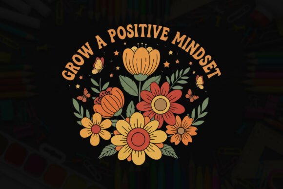 Grow a Positive Mindset: A Retro Embroidery Gem