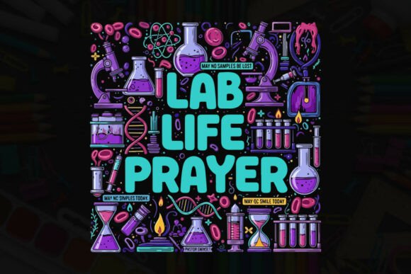 Lab Life Prayer Science Typography Tee