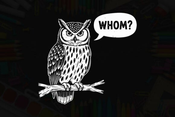 Owl Asks Whom: A Charming Typography Design