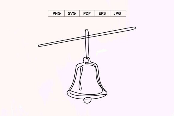 School Bell Line Art: A Charming Addition to Your Embroidery