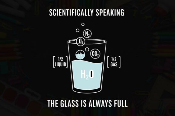Scientifically Full Glass: A Unique Embroidery Design