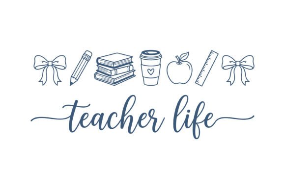 Teacher Life Bow Apple Coffee Book SVG: A Detailed Review