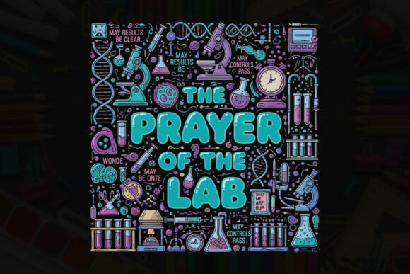The Prayer of the Lab Typography Design